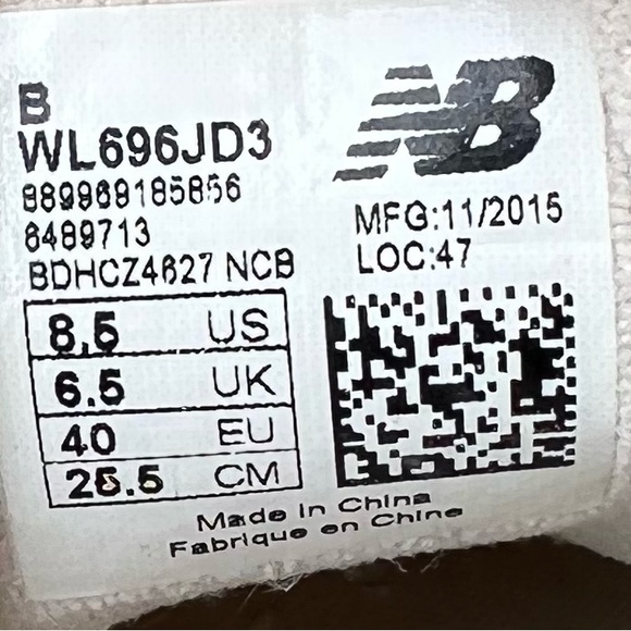 JCrew New Balance 696 Running Sneakers women size 8.5 Pre-owned - Picture 2 of 16